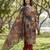 multi straight ethnic motifs print kurta trouser dupatta set