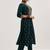 Green Ethnic Motifs Embroidered Sequinned Straight Kurta & Trousers With Dupatta