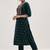 Green Ethnic Motifs Embroidered Sequinned Straight Kurta & Trousers With Dupatta