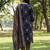 Yufta blue cotton straight floral print kurta trouser dupatta set