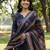 Yufta blue cotton straight floral print kurta trouser dupatta set