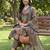 multi straight floral geometric print kurta trouser dupatta set