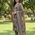 multi straight floral geometric print kurta trouser dupatta set