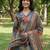 multi straight floral geometric print kurta trouser dupatta set