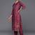 Floral Printed Regular Sequinned Kurta with Trousers & Dupatta