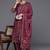 Floral Printed Regular Sequinned Kurta with Trousers & Dupatta