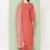 Orange Ethnic Motifs Yoke Design Gotta Patti Kurta with Trousers & With Dupatta