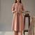 Yufta mauve solid a-line design features pintuck pleats kurta palazzo set