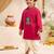 Boys falsa cotton silk thread embroidery kurta dhoti set