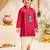 Boys falsa cotton silk thread embroidery kurta dhoti set