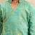 Boys mint green cotton applique embroidery kurta dhoti set