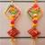 handmade parrot shubh labh hanging decorative home festive decor (pack of 2)