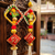 handmade parrot shubh labh hanging decorative home festive decor (pack of 2)