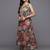 Floral Printed Zari Kurta With Palazzos & Dupatta
