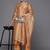 Women Coral Printed Regular Chanderi Silk Kurta with Trousers & With Dupatta