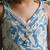 Sishu girls blue floral print kurta with dhoti pants