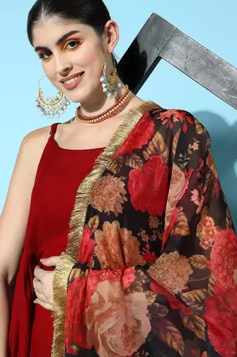 Women Empire Kurta with Palazzos & With Dupatta