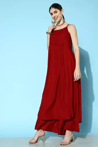 Women Empire Kurta with Palazzos & With Dupatta