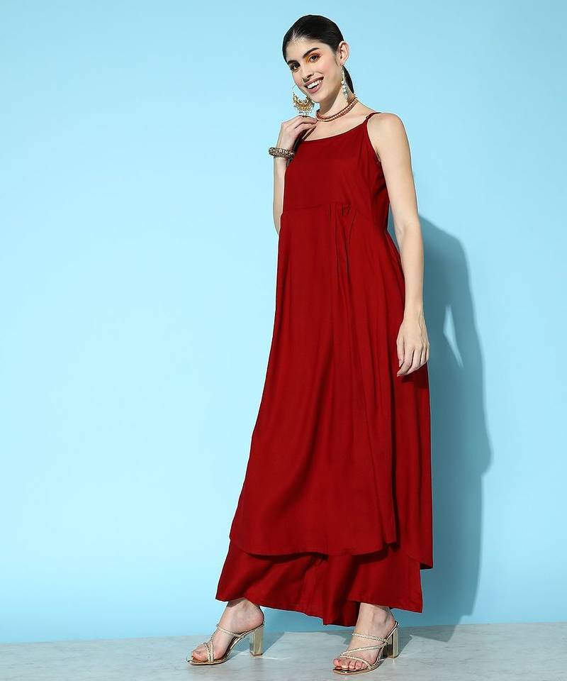 Women Empire Kurta with Palazzos & With Dupatta