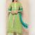 Floral Printed Mirror Work Pure Cotton Kurta With Palazzos & Dupatta