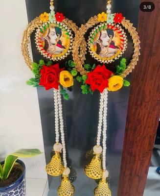 handmade wall hanging gift for home decoration festive home hanging decorations (pack of 2) 1