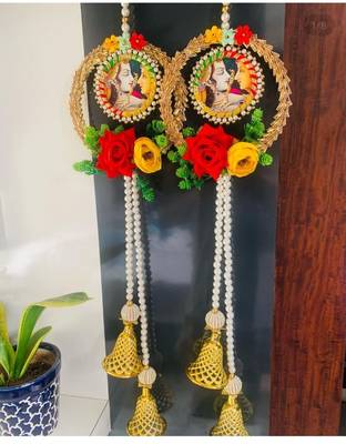handmade wall hanging gift for home decoration festive home hanging decorations (pack of 2) 2