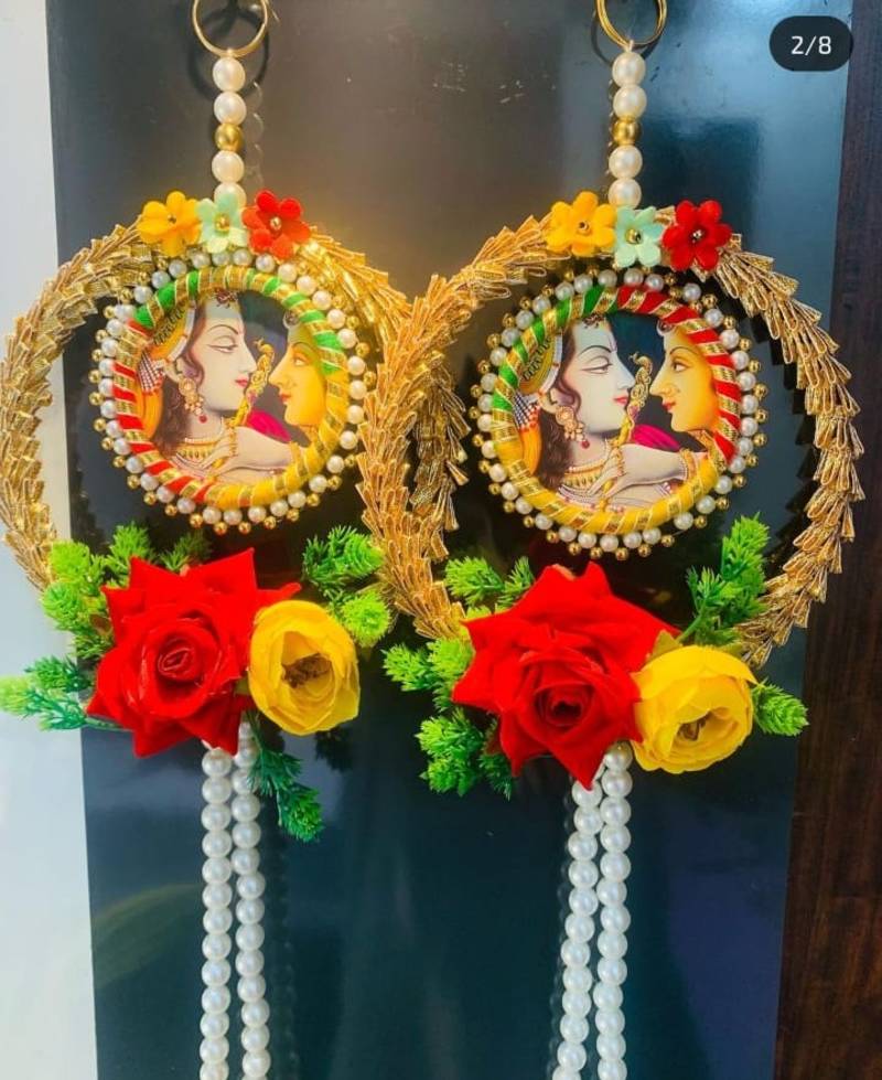 handmade wall hanging gift for home decoration festive home hanging decorations (pack of 2)