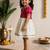 Sishu girls pink chanderi silk zari a-line bow dress