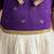 Sishu girls purple  chanderi silk zari a-line bow dress