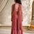 Girls rose pink embroidered top with sharara & dupatta