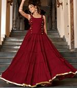 georgette Navratri Free Size Lehenga Set with Real Mirror Work Koti