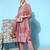 Women Mauve Embroidered Kurta With Trousers & Dupatta