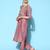 Women Mauve Embroidered Kurta With Trousers & Dupatta