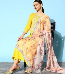 Women Solid Viscose Rayon Hyper Texture Kurta Set