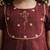 Sishu girls maroon embroidered kurta with dhoti pant