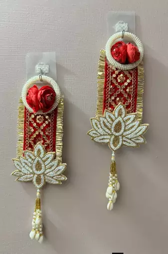 handmade lotus patch door hanging decorative home festive decor (pack of 2)