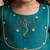 Sishu girls aqua embroidered kurta with dhoti pant