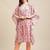 Women Peach-Coloured Ethnic Motifs Printed Kaftan Kurta with Trousers