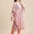 Women Peach-Coloured Ethnic Motifs Printed Kaftan Kurta with Trousers