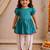 Sishu girls aqua  floral embroidered kurta with dhoti pant