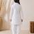 Girls white cotton chikankari kurta with patiala pants