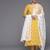 Women Mustard Yellow Ethnic Motifs Printed Sequinned Pure Cotton Kurta with Trousers & With Dupatta
