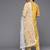 Women Mustard Yellow Ethnic Motifs Printed Sequinned Pure Cotton Kurta with Trousers & With Dupatta
