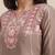 Women Beige & Pink Floral Yoke Design Regular Kurta With Trousers & Dupatta