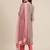 Women Beige & Pink Floral Yoke Design Regular Kurta With Trousers & Dupatta