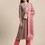 Women Beige & Pink Floral Yoke Design Regular Kurta With Trousers & Dupatta