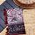 grey color multi digital hand picked kalamkari print cotton blend saree