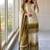 Brown&white georgette readymade suit with diamond & embroidery work