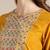 Women Yellow Ethnic Motifs Embroidered Thread Work Kurta with Palazzos & With Dupatta