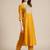 Women Yellow Ethnic Motifs Embroidered Thread Work Kurta with Palazzos & With Dupatta
